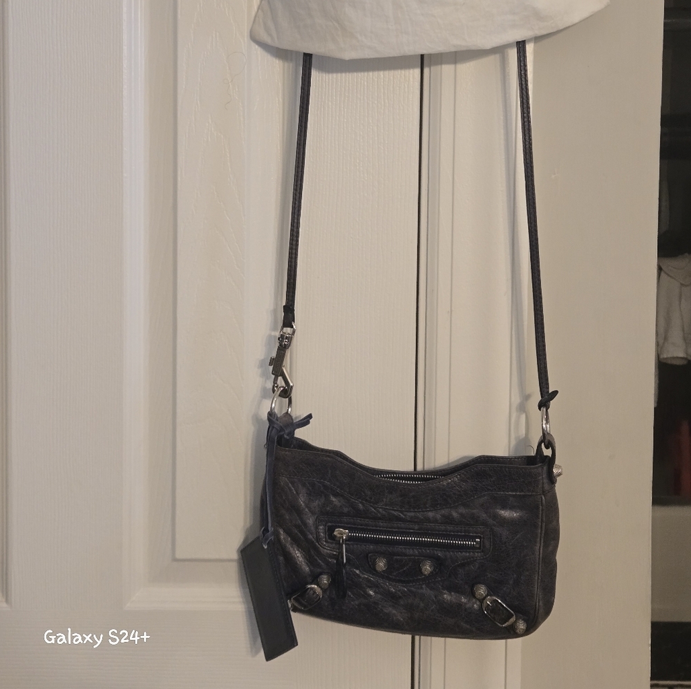 Balenciaga Motocross bodyStrap Blue/lite Blue Distressed. - Picture 2 of 16